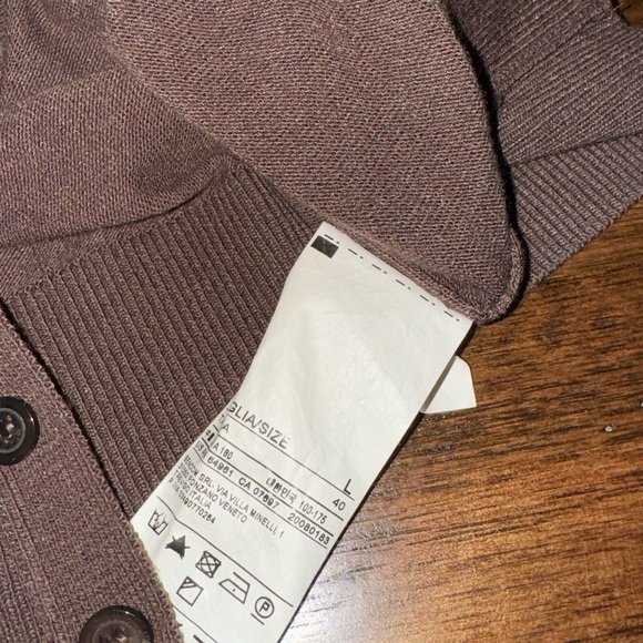 United Colors of Benneton, Chocolate Cardigan, Euro Large - Picture 3 of 6